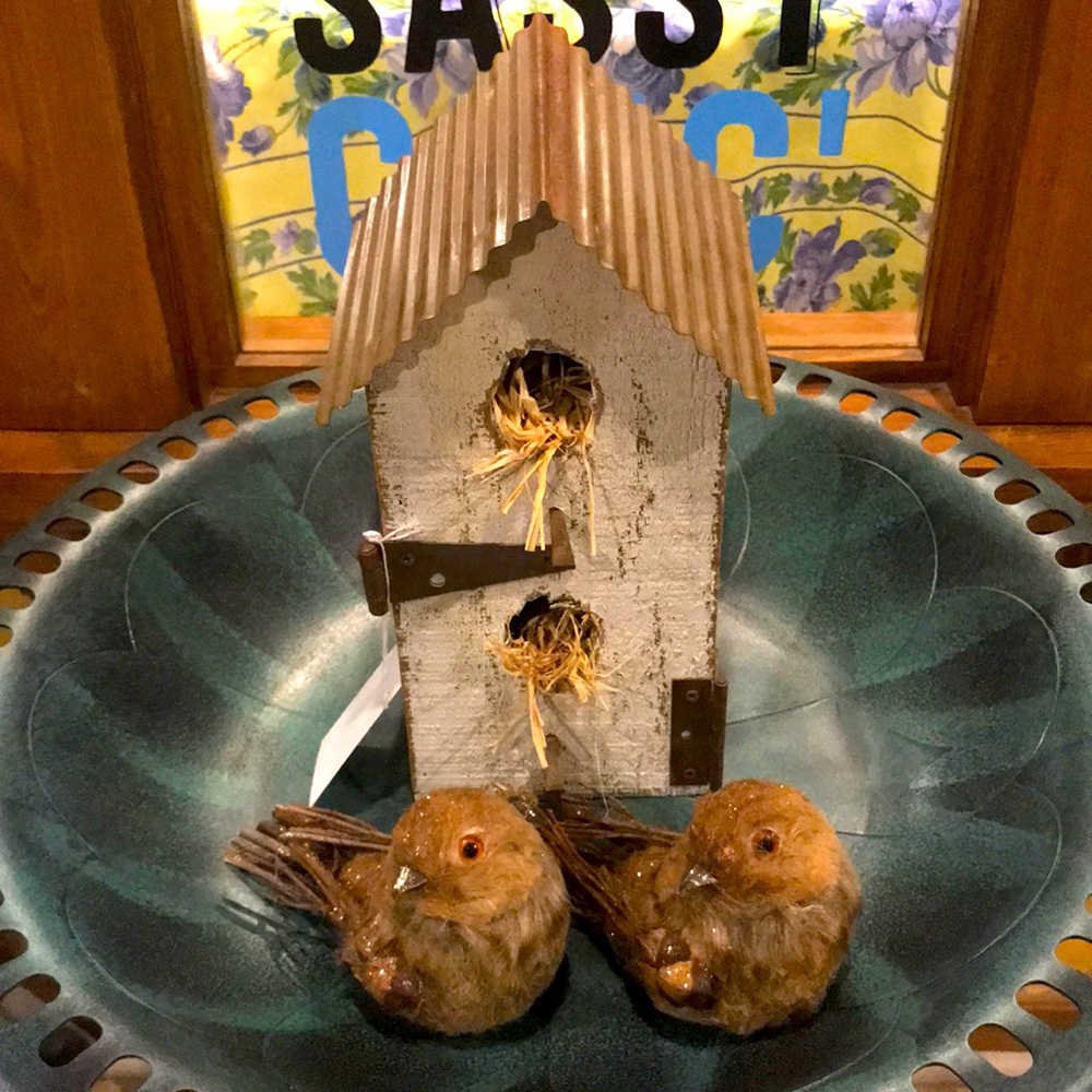 NWT Honey & Me Birdhouse with Set of Birds